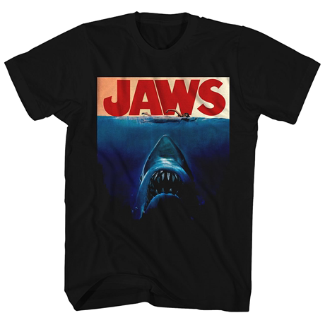 레트로티셔츠 Jaws 죠스 취미 정주행 뮤지션 하드코어 일렉트로 : AKshopL