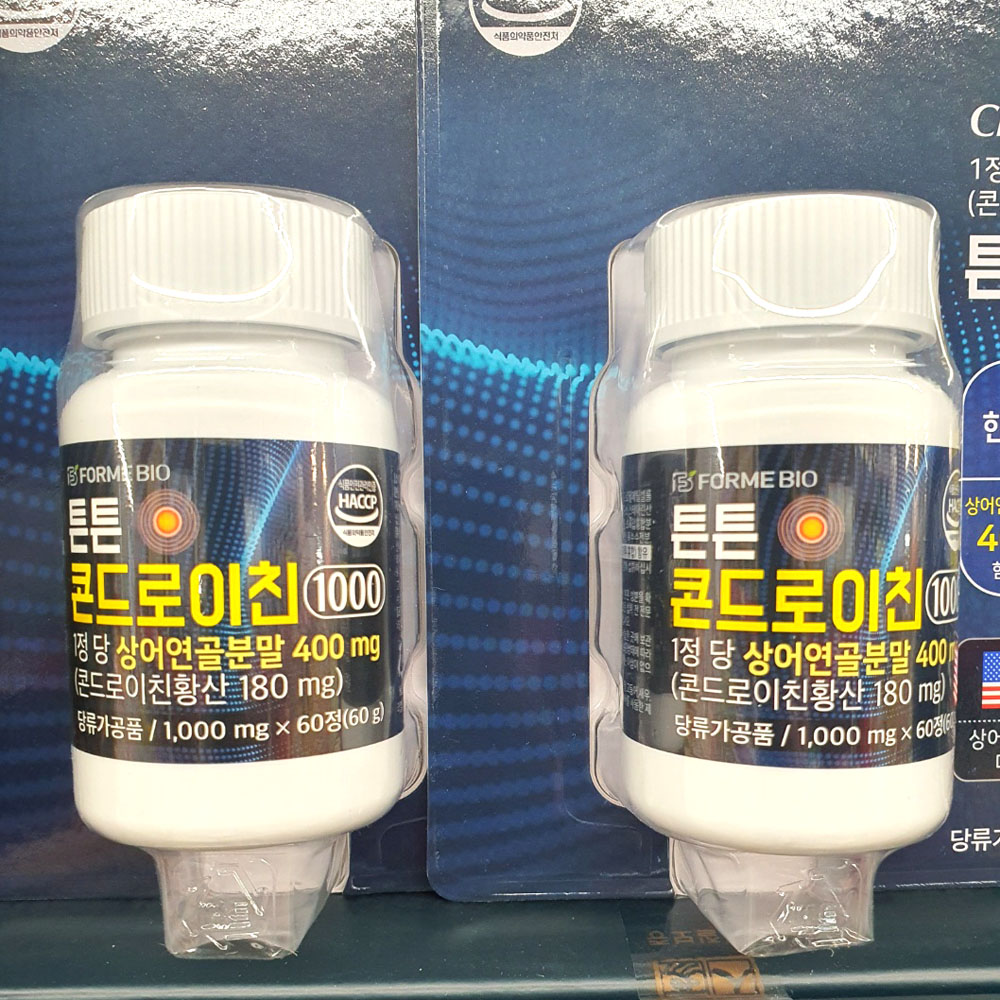 [무배] 포미바이오 튼튼 콘드로이친 1000mg X 60 x 2개입 : 독일상점