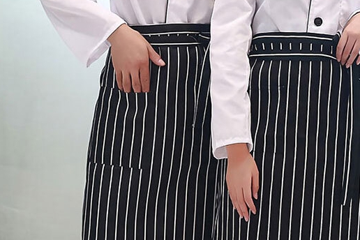 카페 바리스타 요리사 쉐프 셰프 홀서빙 서빙 유니폼 허리 롱 하프 앞치마 반앞치마 : 글로비스에스
