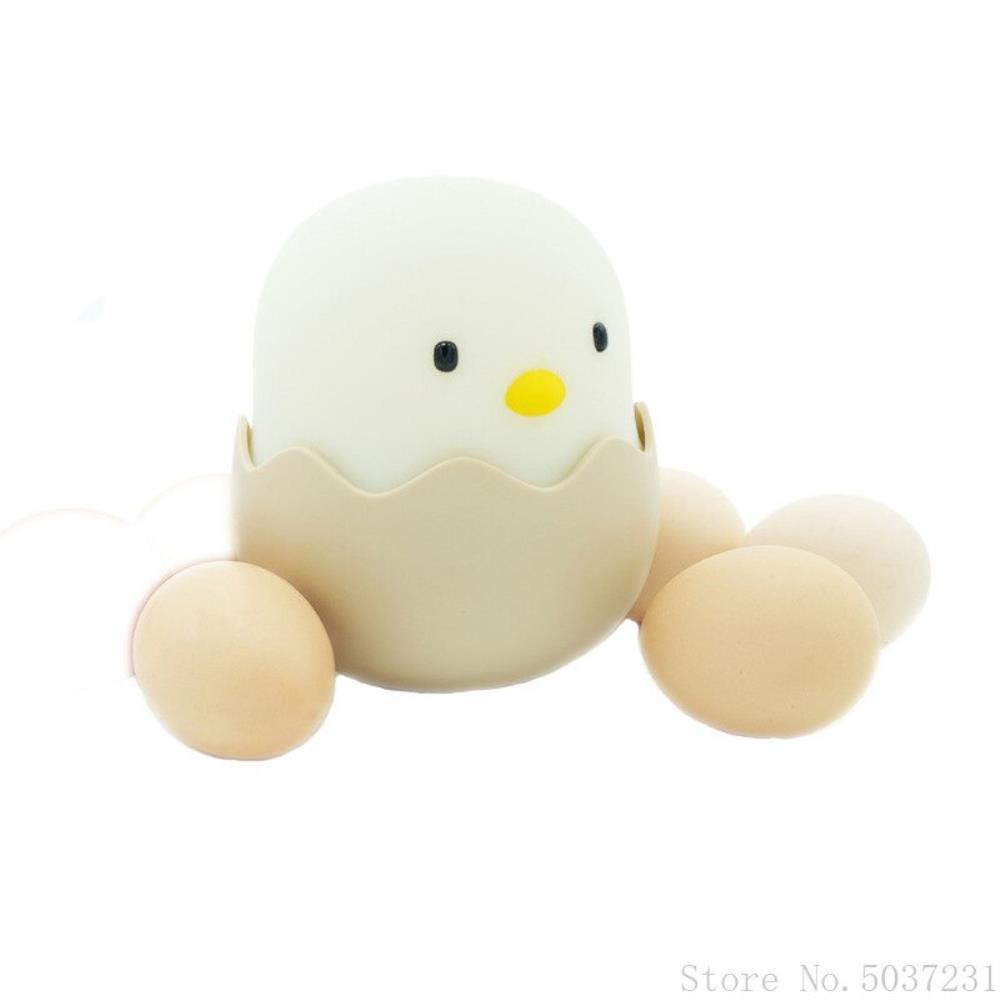 수유등 USB 치킨 무드등 침대 LED 조명 감성 실리콘 텀블러 먹이 껍질 달걀 옆 충전 : 츠바이 잡화점