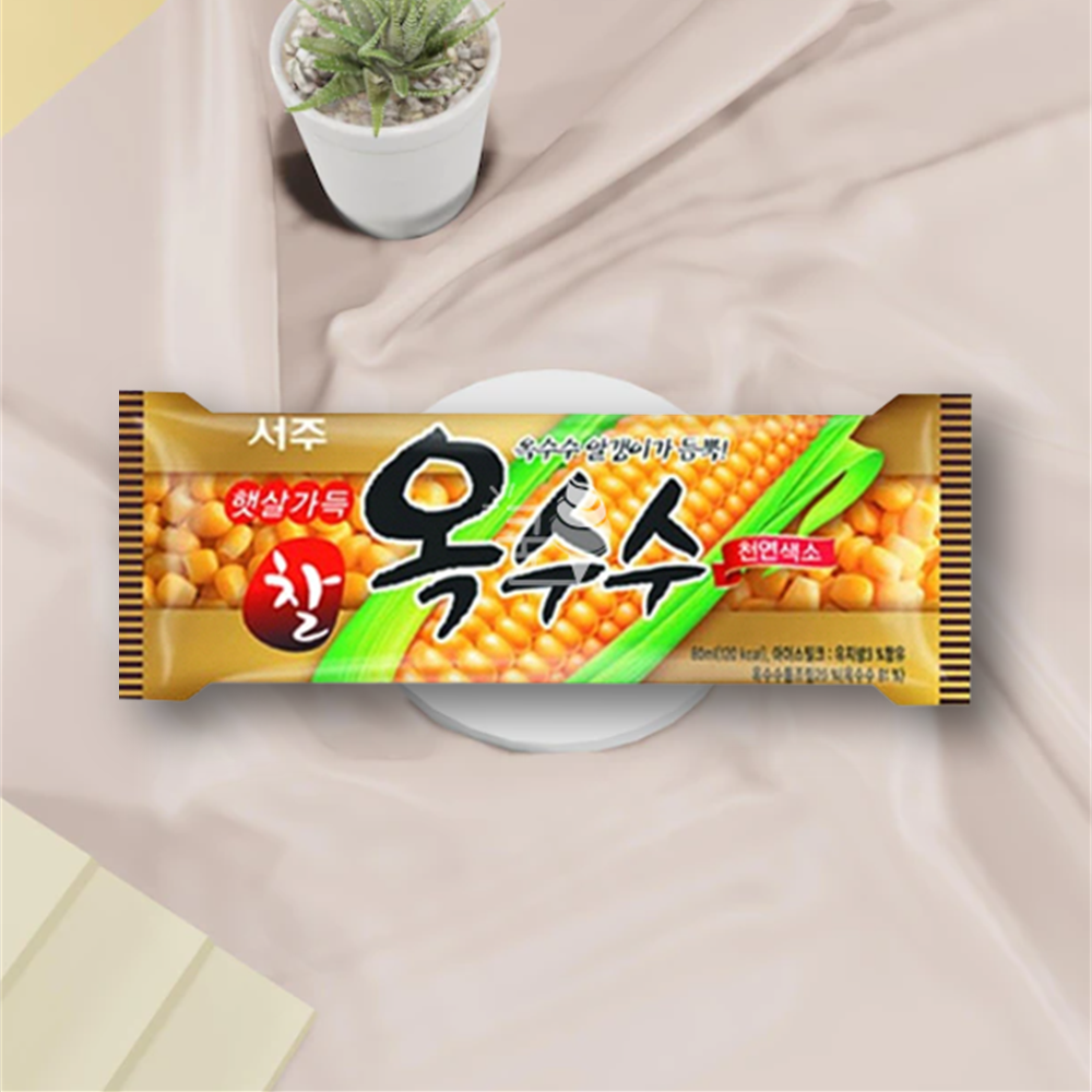 햇살가득 찰옥수수바 40개 옥수수맛 옛날 아이스크림 여름 대용량 간식 : 모레가