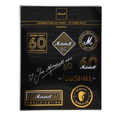 MARSHALL 60주년 기념 STICKER PACK (ACCS-10388) : HDC 영창뮤직 청주대리점