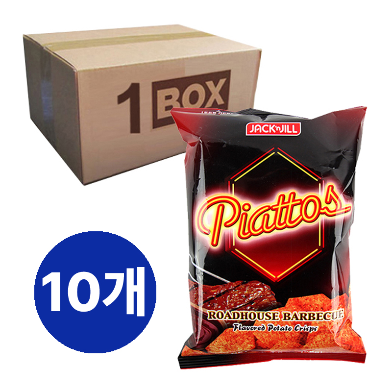피아토스 바베큐향 감자칩 85g x 10개 수입 스낵 감자과자  포테이토칩 맥주안주 : 시드니쿠키닷컴