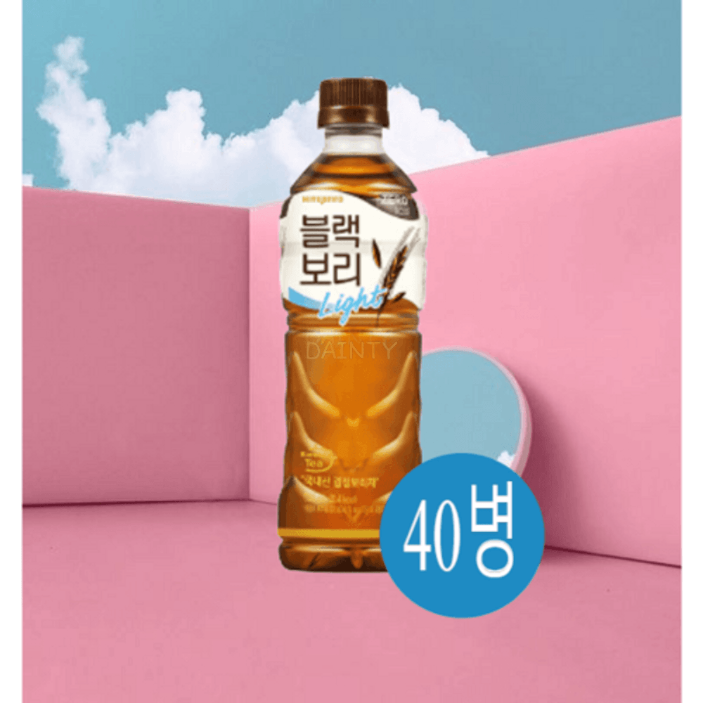 블랙보리라이트 제로칼로리 520ml x 40병 리얼순수보리물차 : 와이비케이