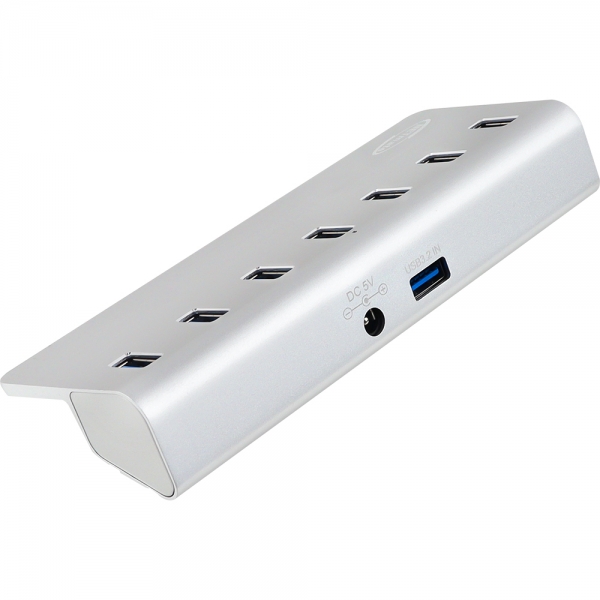 강원전자 넷메이트 NM-UT327S USB3.2 7포트 허브 (실버) : 퍼니케이블