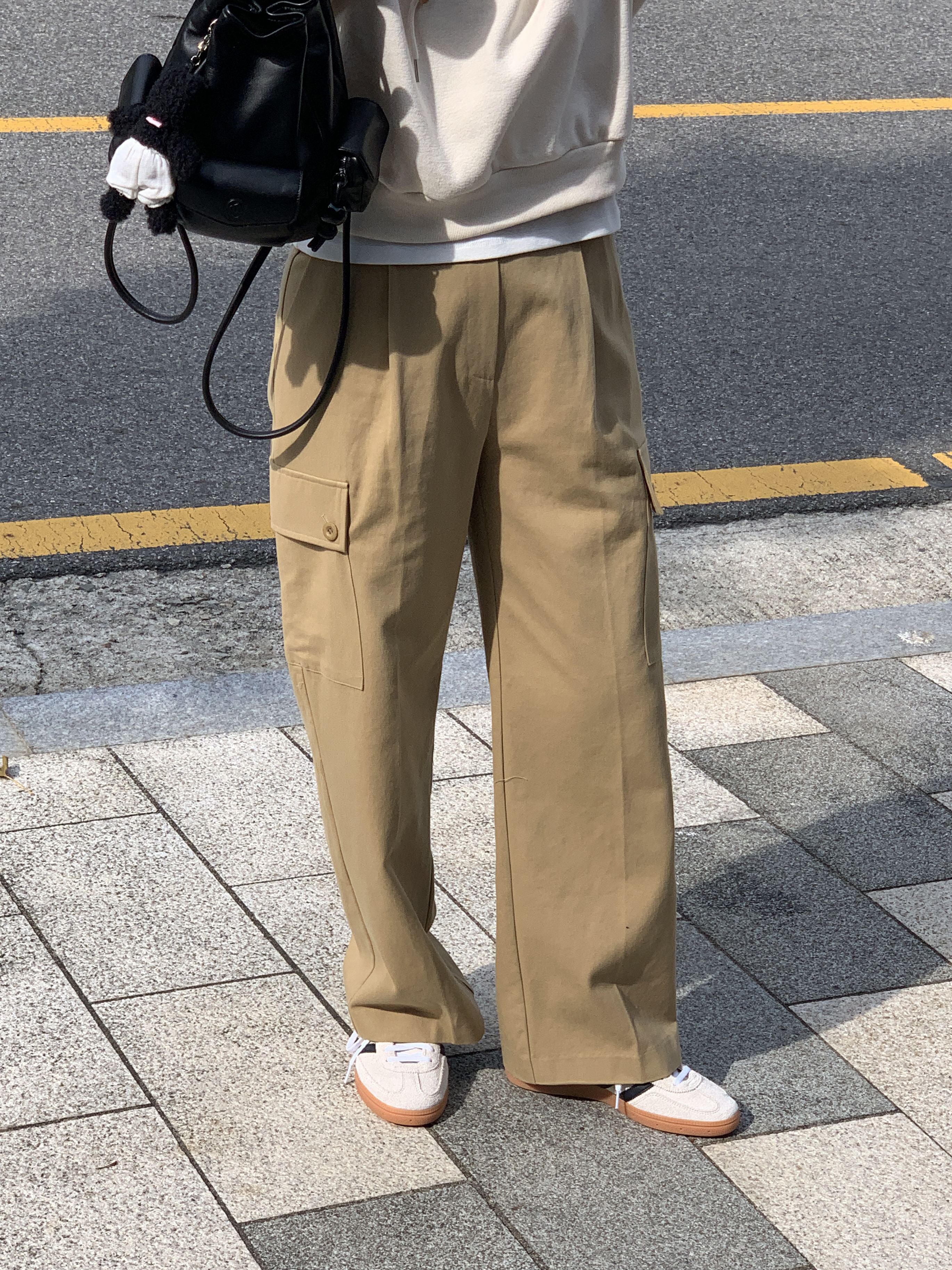 코튼 카고 팬츠 (2size) : 살롱드무무