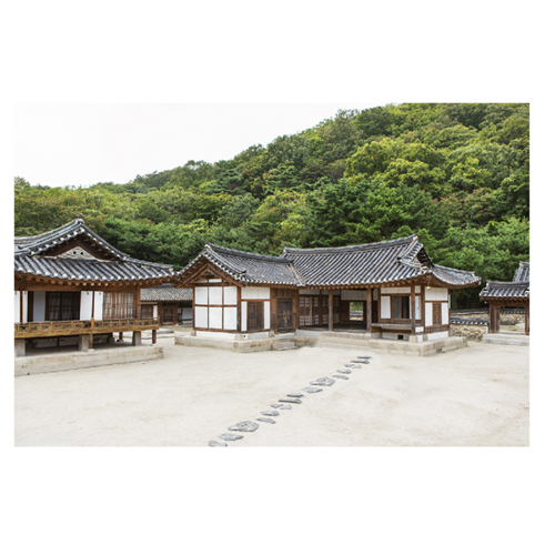 전통 한옥현수막 양반집 기와집 배경 포토존 실사출력 현수막 제작 135x90cm 22번 : 키즈나래디자인