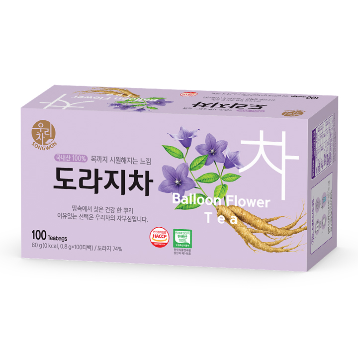 송원 도라지차 100티백 : 담터다방