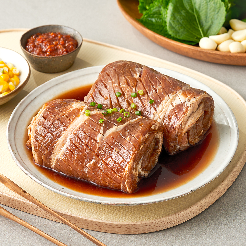 돼지갈비 750g (3인분) 부드러운 수제 양념갈비 칼집 멍석말이 돼지왕구이 : 윙잇