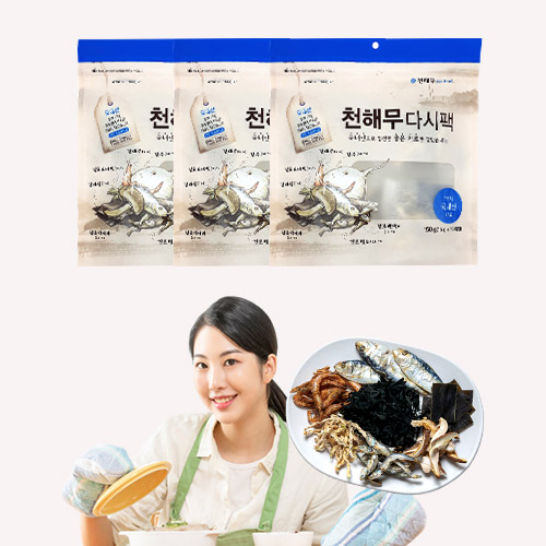 천해무 국내산 가정 용 국물 육수(다시팩, 육수팩) 15gx30팩 : 마켓경기
