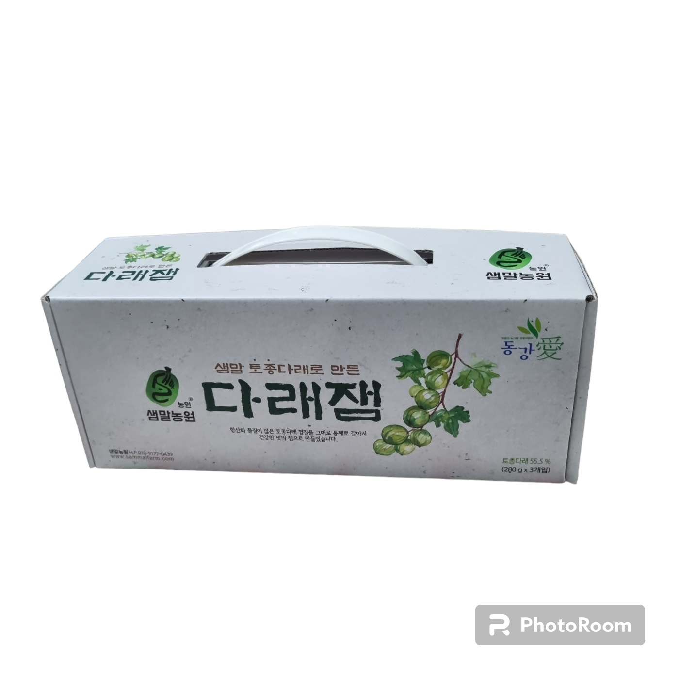 샘말농원 토종다래잼 280g x 3개입/ 3개 합포장 : 샘말농원