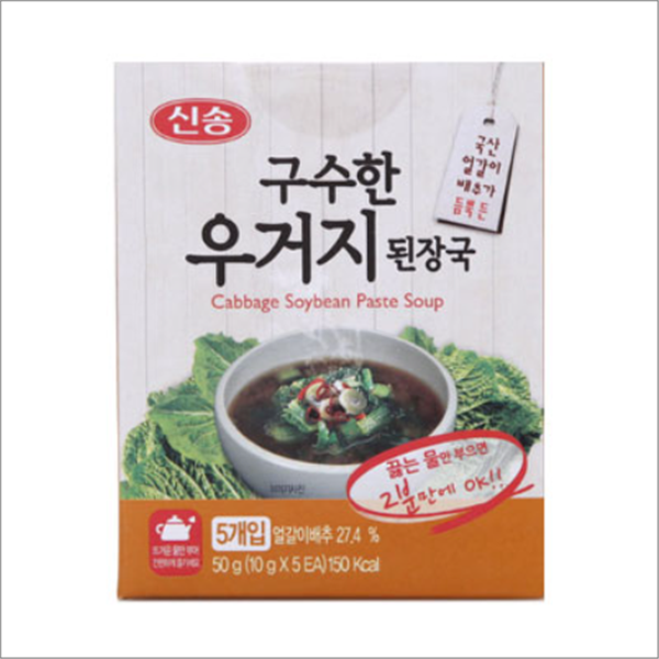 신송식품 구수한 우거지 된장국 10g X 5입 : 유통88