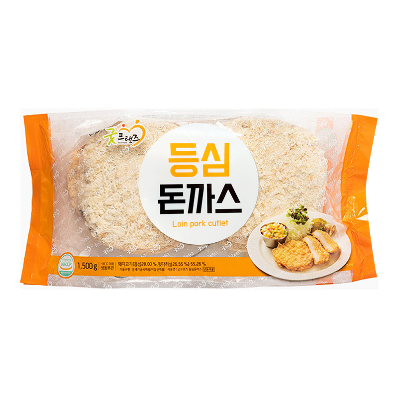 굿프랜즈 등심 돈까스 1kg : 푸드뱅크주식회사