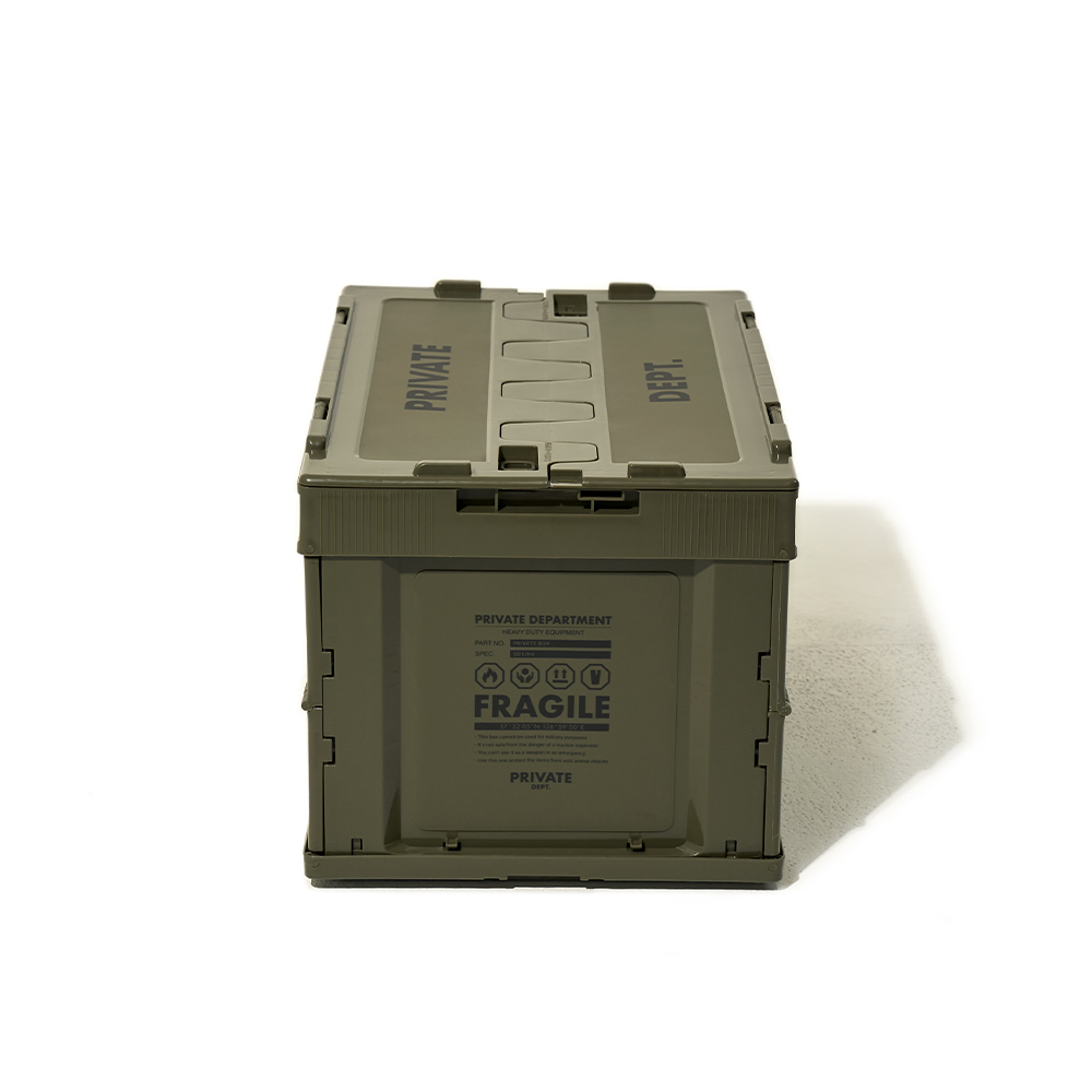 PRIVATE BOX 50L [올리브 카키] 캠핑박스ㅣ프라이빗뎁트 : PRIVATE DEPT.