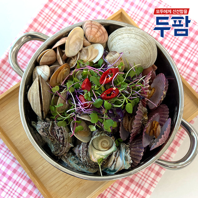 제철 모듬 조개구이 가족세트 4kg 조개 전골 탕 찜 : 두팜