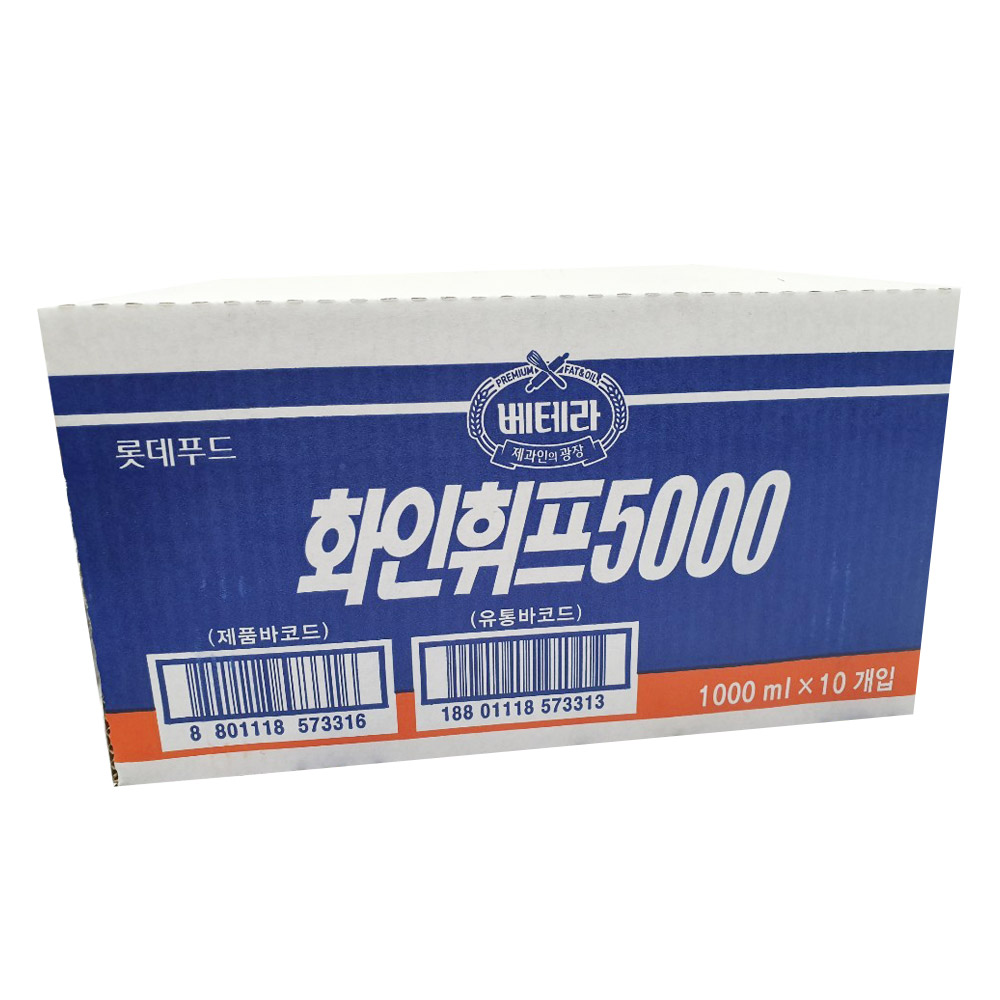 롯데 화인휘프5000 1000ml x 10입 : 싼푸드