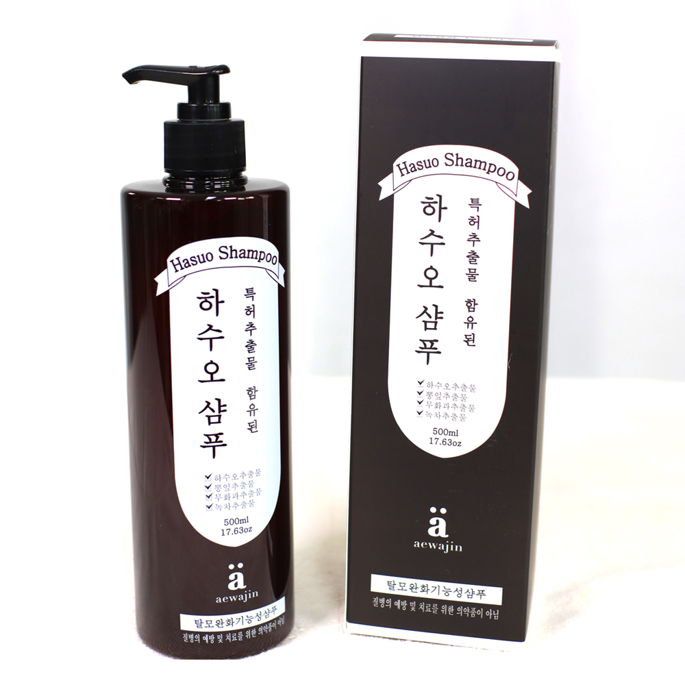 애와진 하수오 샴푸 500ml 탈모완화기능 : 톳미당