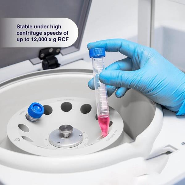 과학적인 원추형 원심분리기 튜브, 나사 캡이 있는 플라스틱 테스트 뚜껑이 멸균 50ml, 팩 : 사오이엔지