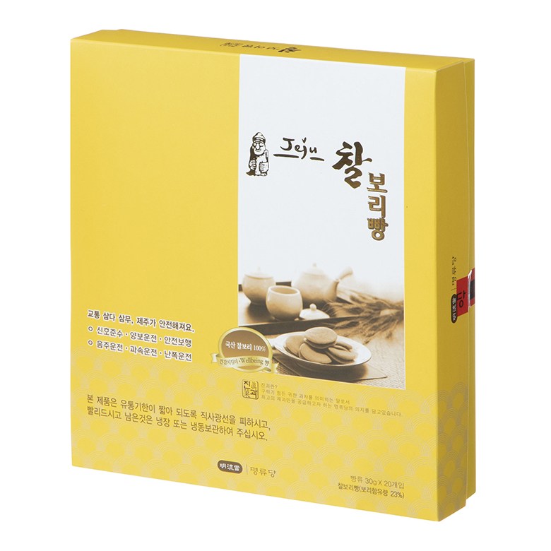 명류당 일반양산빵 제주 찰보리빵 600g 1개 : MONDAY NIGHT