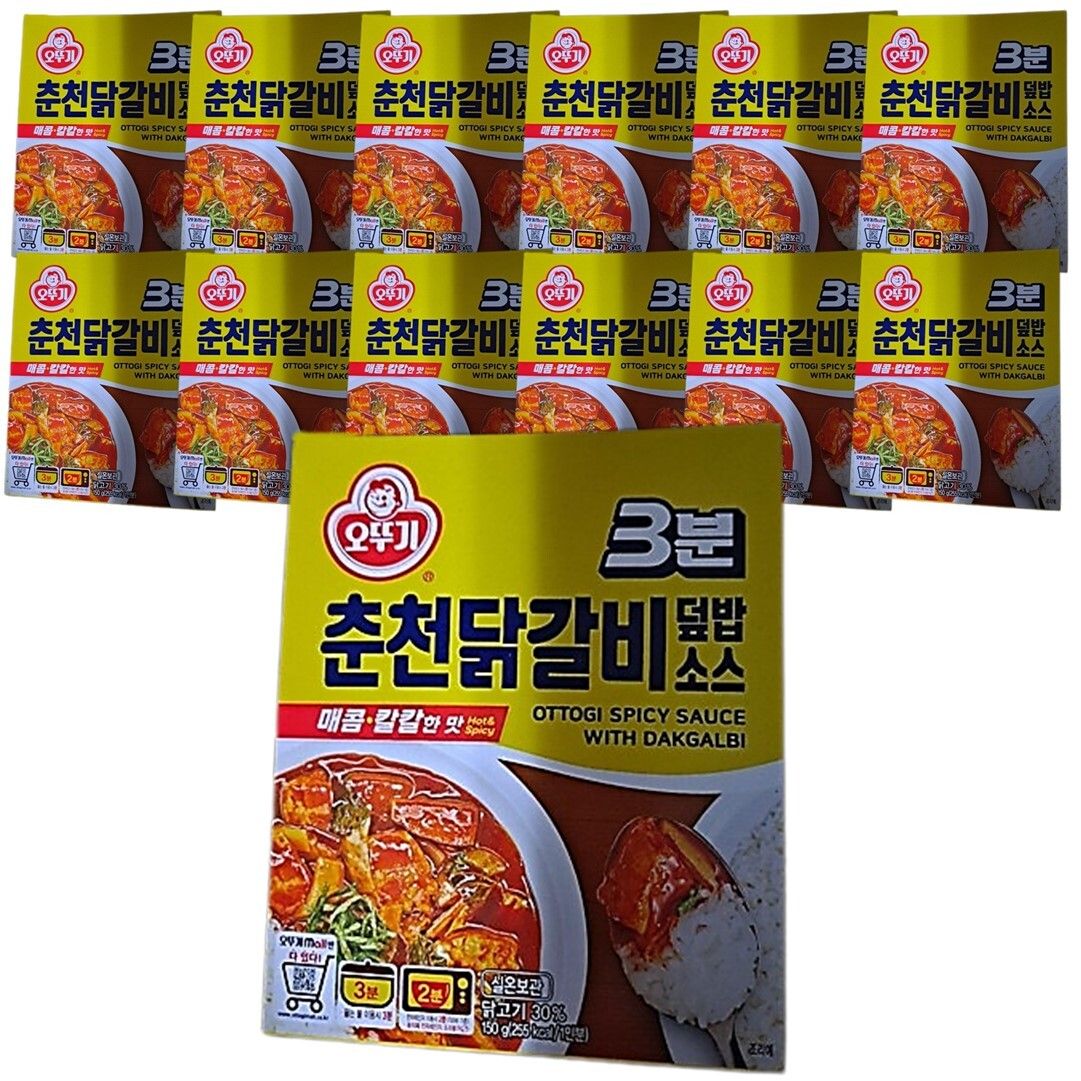 오뚜기 3분 춘천닭갈비 덮밥소스 150g 24개 : 잘 사주는 언니