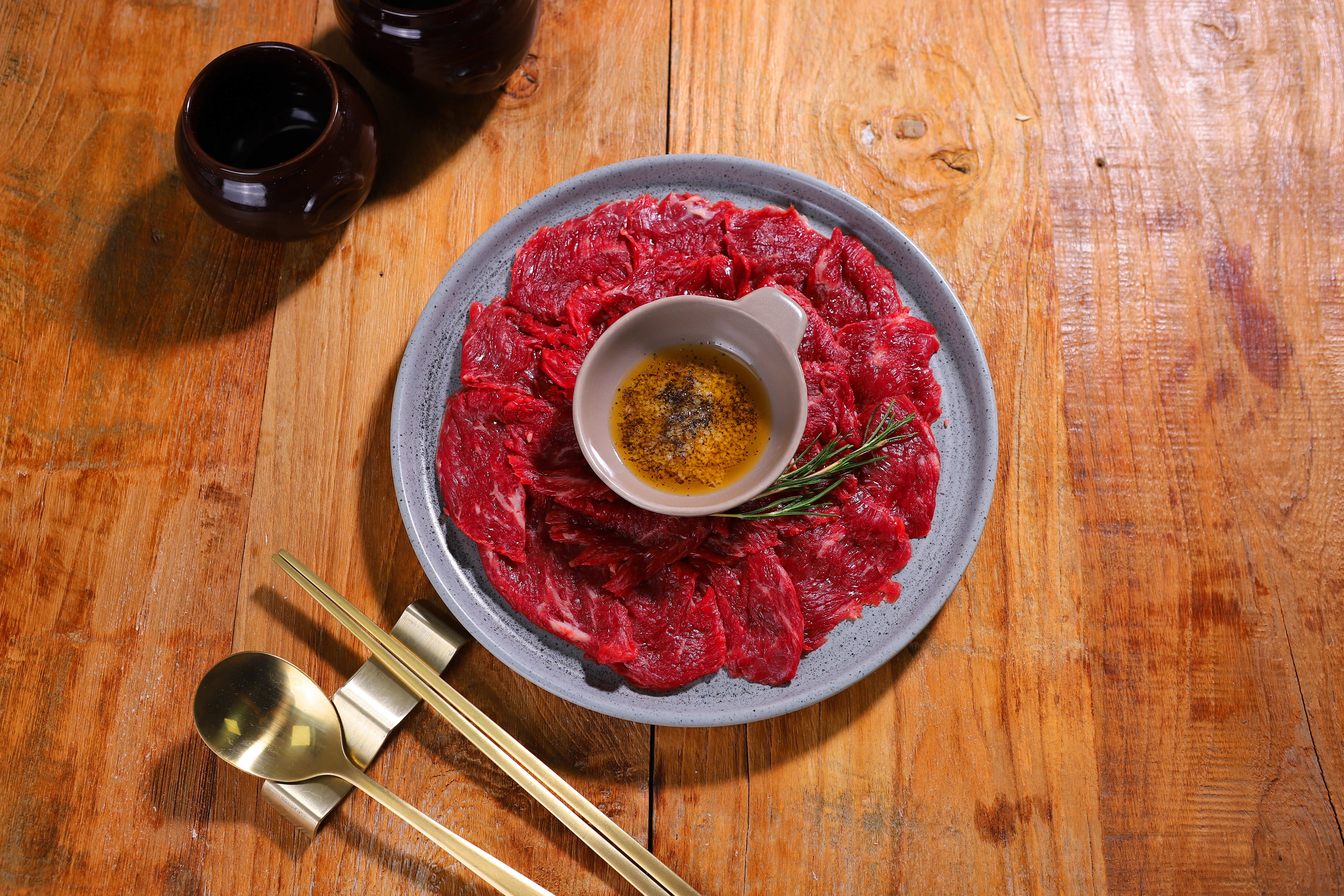(도매)업소용 식당용 국내산 냉장 육회 뭉티기 1kg : 육회한 우선생
