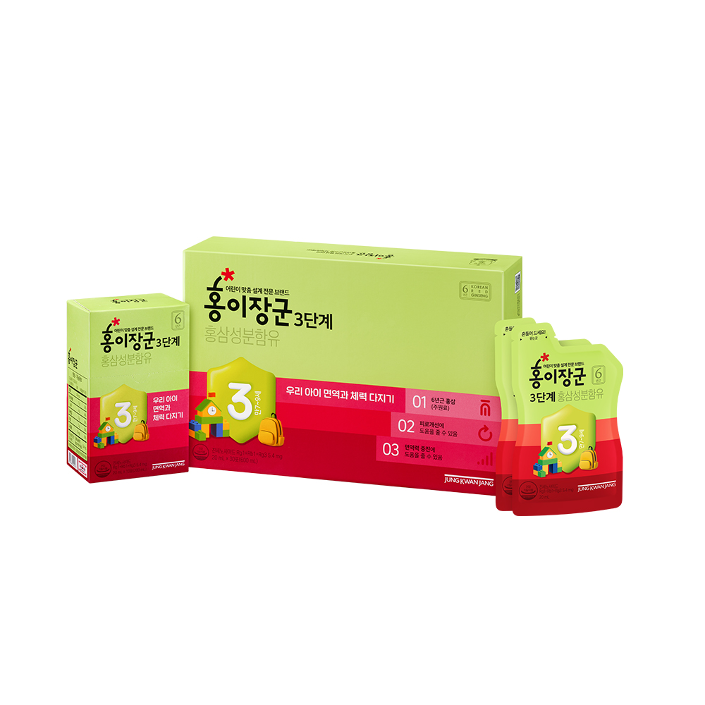 정관장 홍이장군 3단계 만 7-9세 어린이 홍삼 : 정관장브랜드스토어