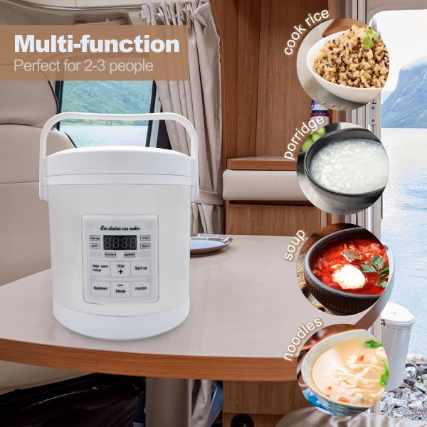 자동차 및 트럭에 사용되는 미니 밥솥, 가정용 220V, 2 ~ 3 인용, 1.6L, 12V ~ 24V, 신제품 : 셀링위즈투