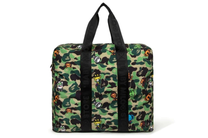 [베이프정품] 베이프 에이비씨 마일로 올 프렌즈 카모 폴더블 트래블 백 ABC MILO ALL FRIENDS CAMO FOLDABLE TRAVEL BAG... 
