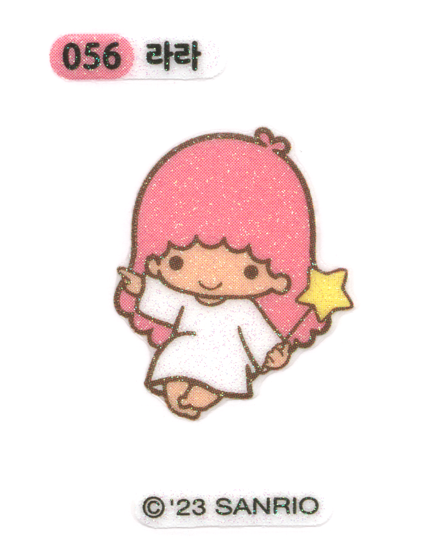반짝이 산리오 띠부씰 056 라라 : 카드100