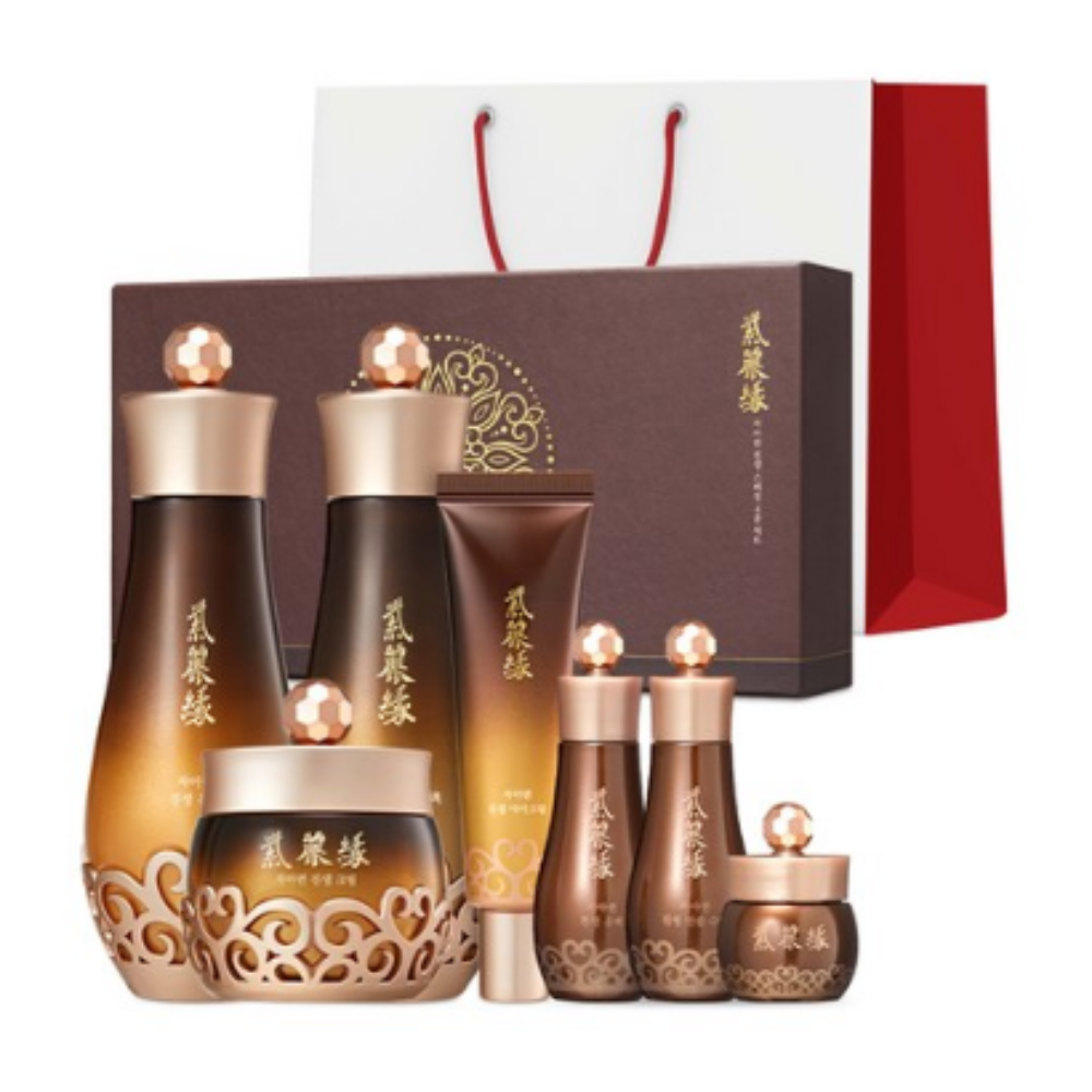 에스엔피 자아련 진생 4종 + 수액 30ml +유액 30ml + 크림 9g : 위드롬