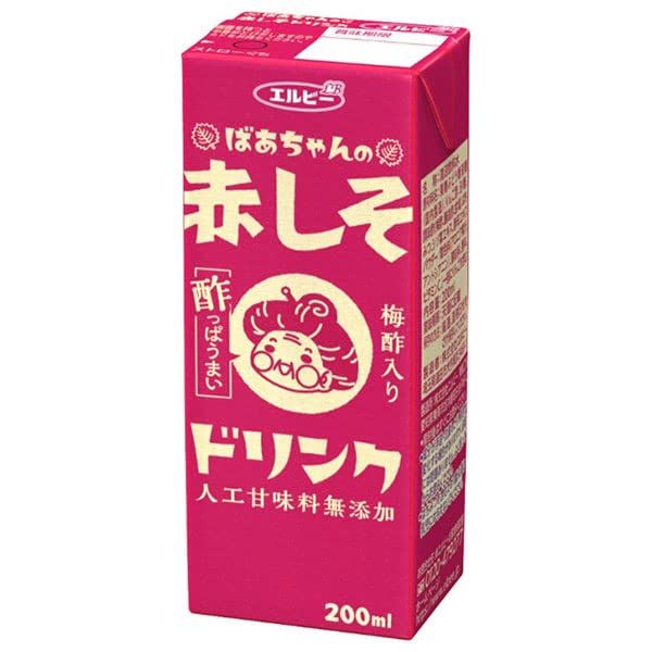엘비 에루비 아카 시소 일본 차조기 음료 200ml X 24개 : 밀리코