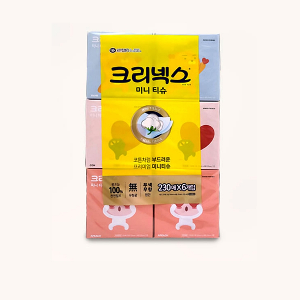 카카오프렌즈 MY 코튼 각티슈 230매X6곽 : 수앤서마켓