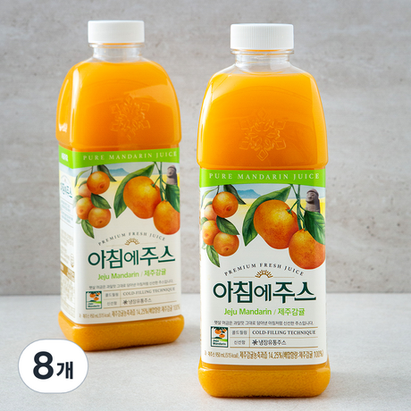 서울우유 감귤주스 아침에주스 감귤 950ml 8개 : Super Fresh
