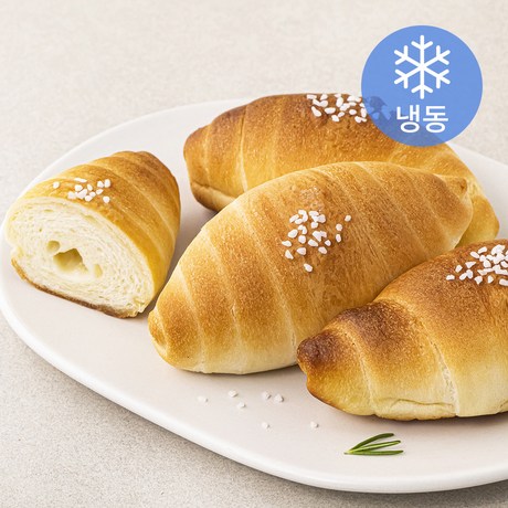 와밀 빵 예술방앗간 발효버터 소금빵 (냉동) 300g 1개 : Super Fresh