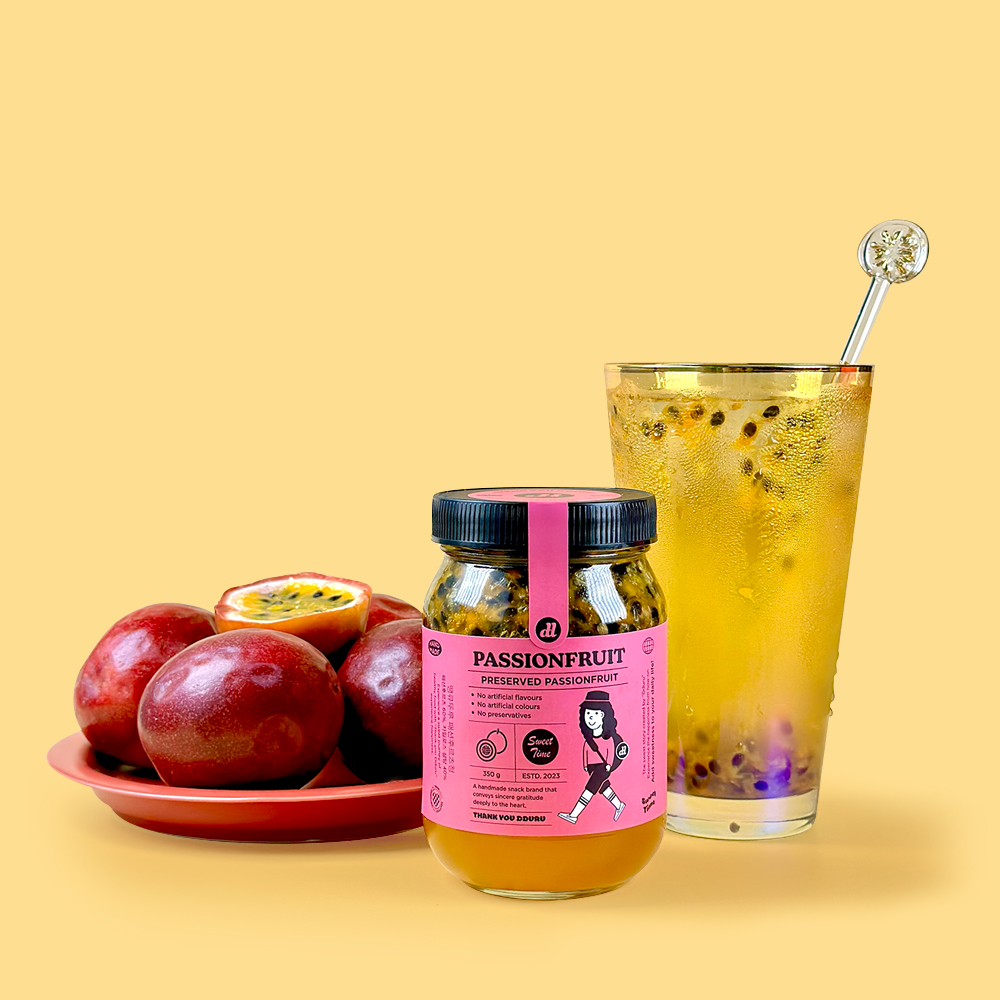 [패션후르츠청] 땡큐뚜루 과일청 350g 자일로스설탕 답례품 선물 : 땡큐뚜루