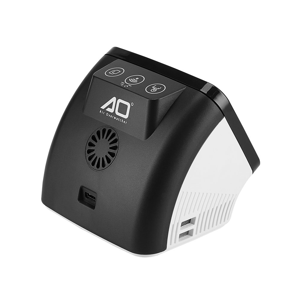 환경부 1등급 미세먼지측정기 에이오 PM2.5 TVOC 온도 습도 외부정보 공기질측정기 : 공기연구소