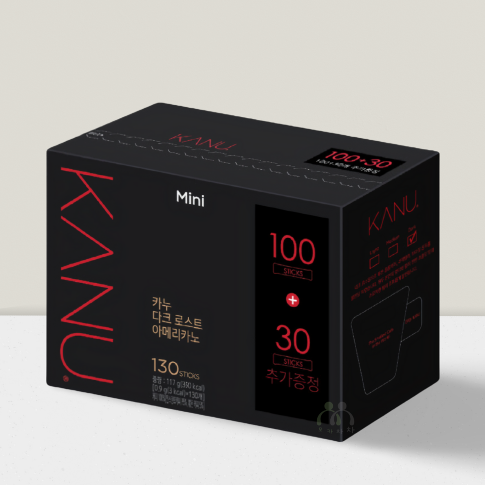맥심 카누 미니 다크 로스트 블랙커피 130T : 모카차차