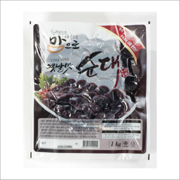 도야지 옛날맛 순대(슬라이스) 1kg : 유통88