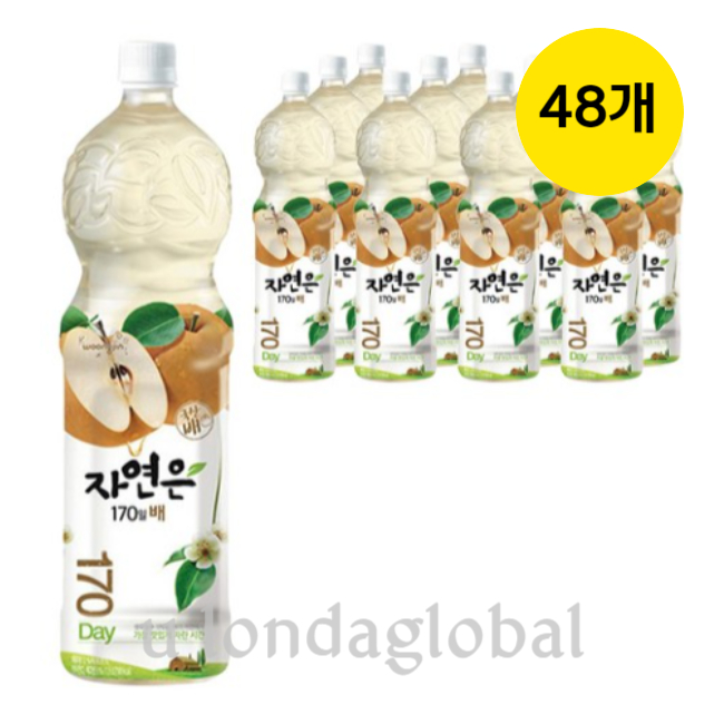 자연은 배 아침대용 건강 주스 음료수 1.5L 48개 : 이리와코리아