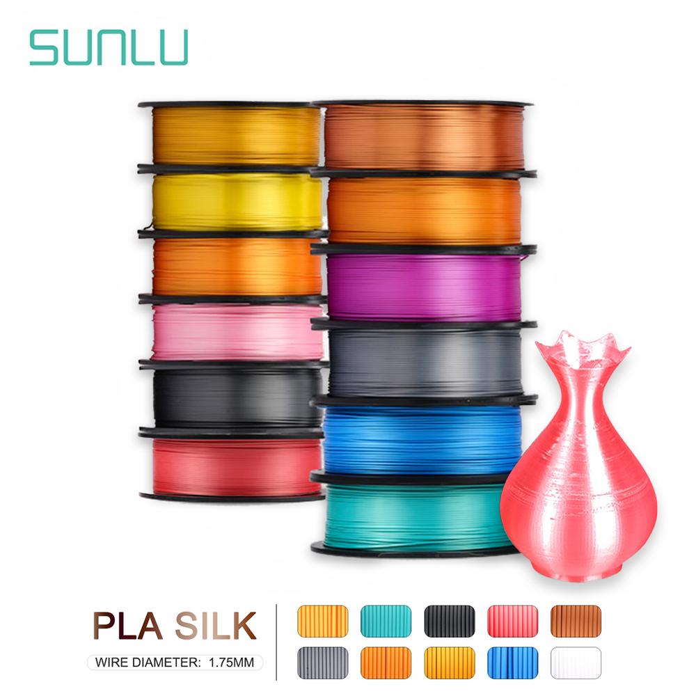 SUNLU PLA+실크 필라멘트 친환경 롤 1kg 15색 3d 프린터 원료 1.75mm : 주식회사 서정코리아