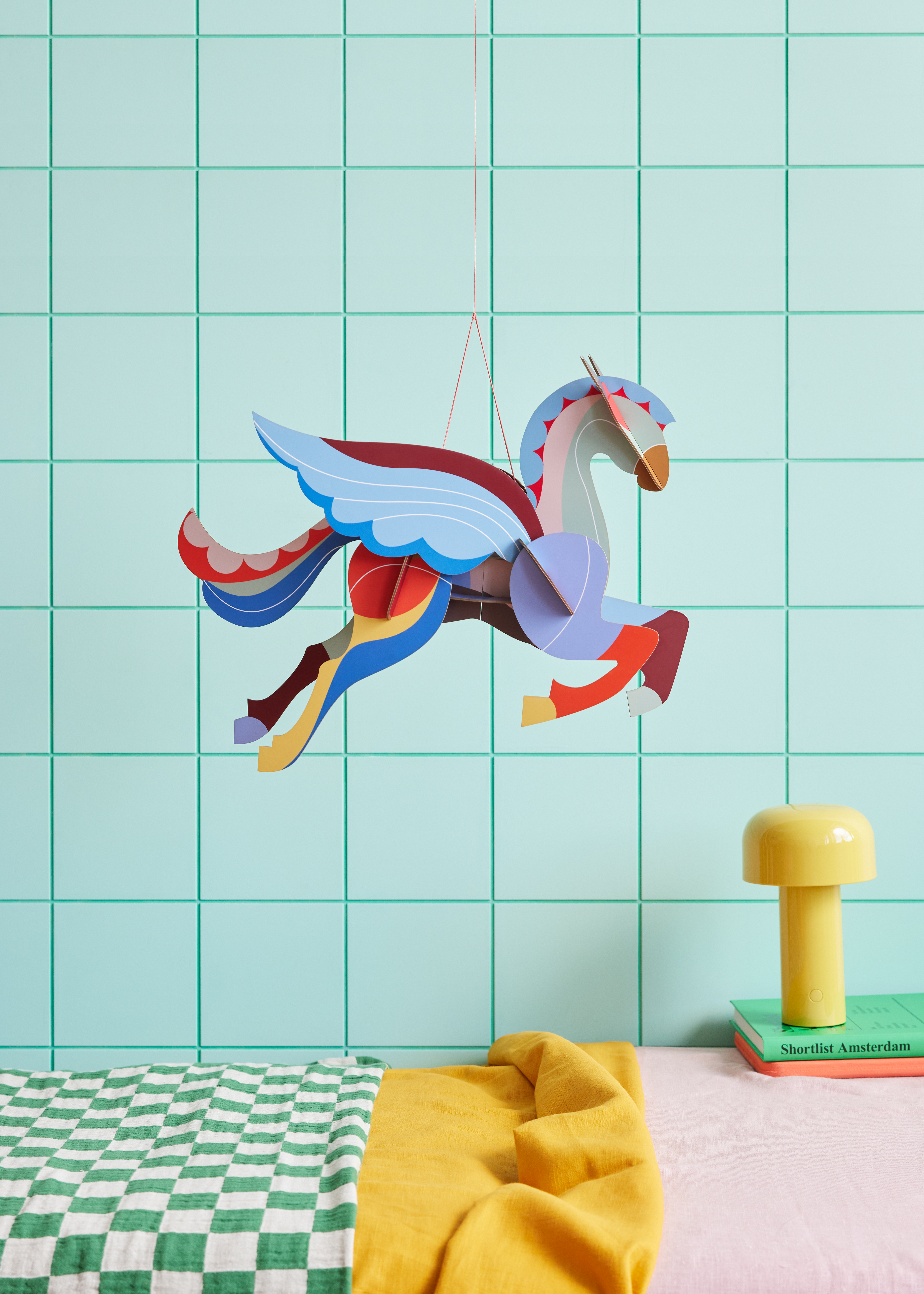 스튜디오루프 페가수스 모빌 Stella Pegasus  임신축하 선물 거실인테리어 원룸 아기방 꾸미기 DIY 키트 벽 인테리어 소품 : 스튜디오루프... 
