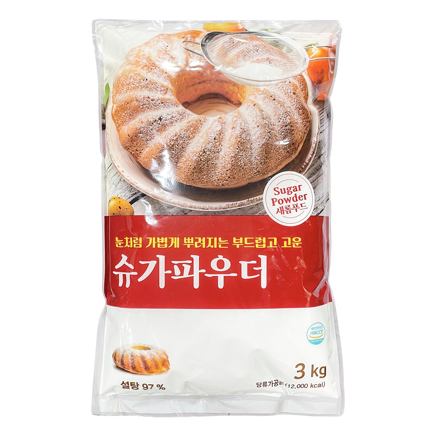 0183. 슈가파우더 - 새롬푸드 3kg : 빵수니베이킹
