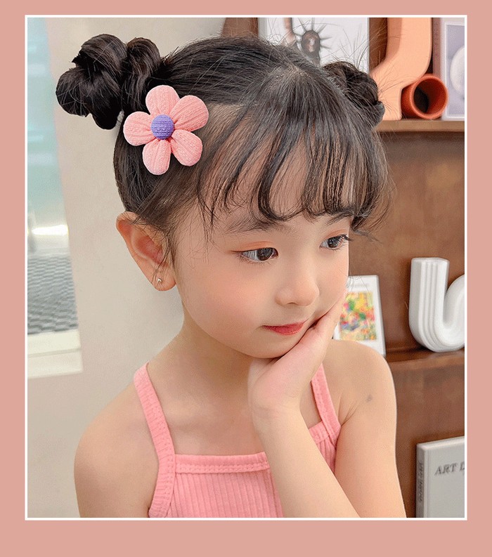 여아 헤어핀 유아 아기 여자아이 리본 집게핀 4컬러 60개 악세사리 어린이집 생일 답례품 : 여우별아동복