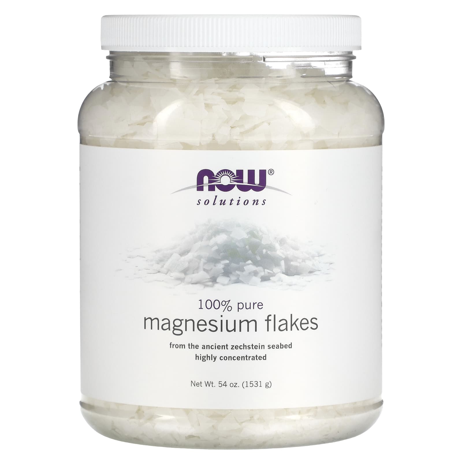 NOW Foods 솔루션 마그네슘 플레이크 100% 순수 54 oz (1531g) : 올어바웃US