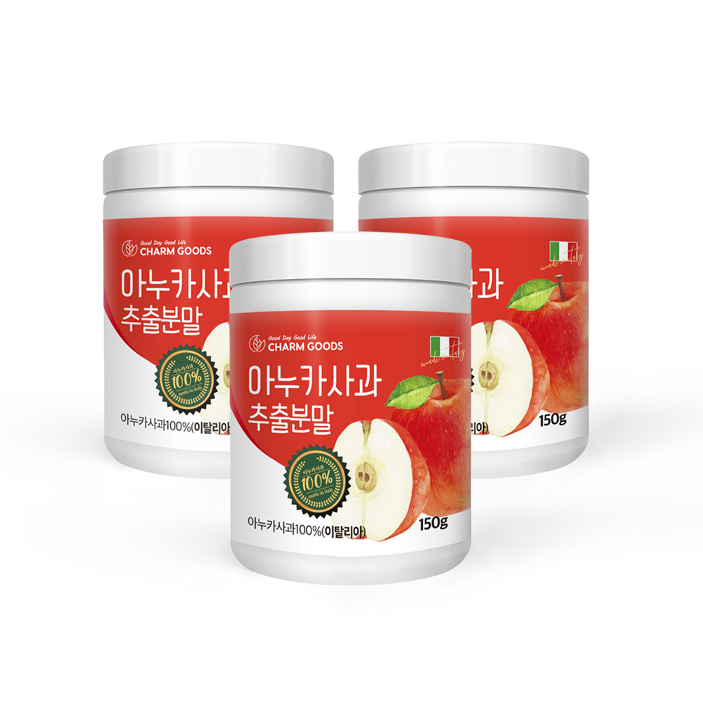 [100%함량] 아누카사과 추출 분말 추출물 가루 효능 이탈리아 아노카 이누카사과 2+1통 : 주페리스