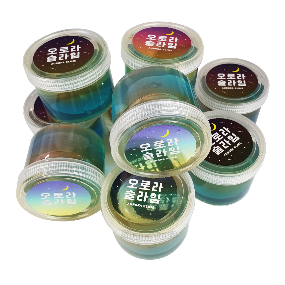 샤나토바 크리스탈 2000 오로라슬라임, 1Box (9개입), 액체괴물, 액괴, 촉감놀이 : 샤나토바 신성