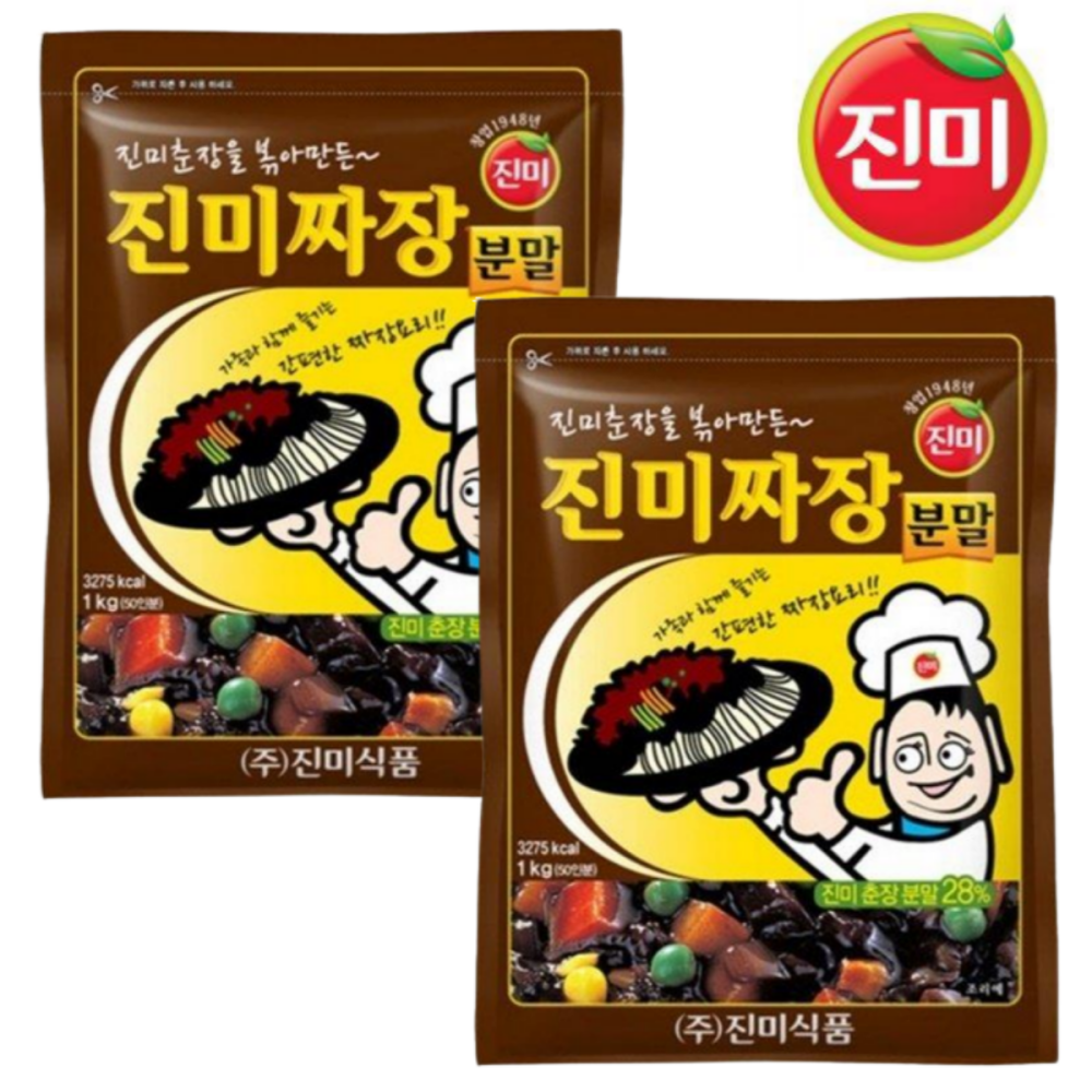 진미 짜장분말 1kg 단체 50인분 중화요리 짜장소스 사자표 중찬명가 영화 이금기 불맛 : 담둥마켓