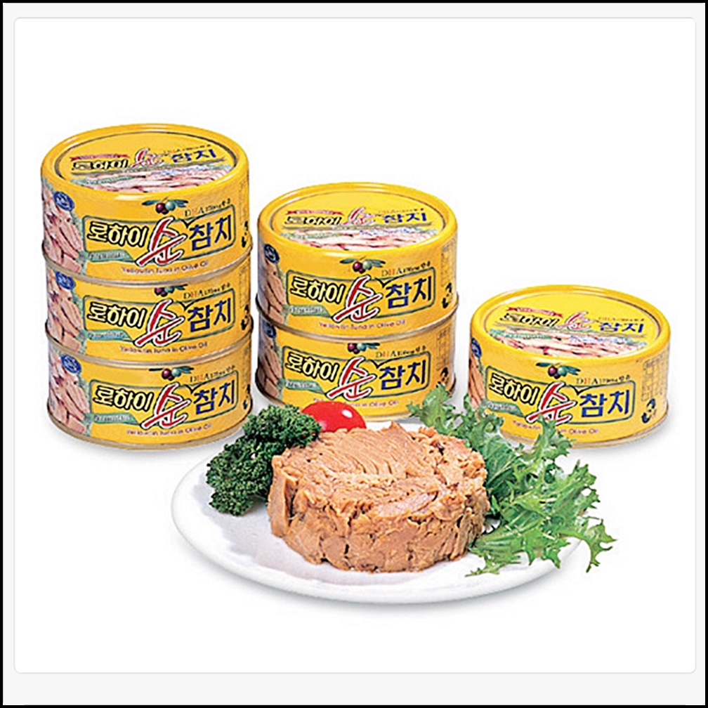 로하이순참치 150g 6캔 태평양 황다랑어 덩어리살 80% 고급 올리브유 1500mg : 하이리빙 브랜드대상
