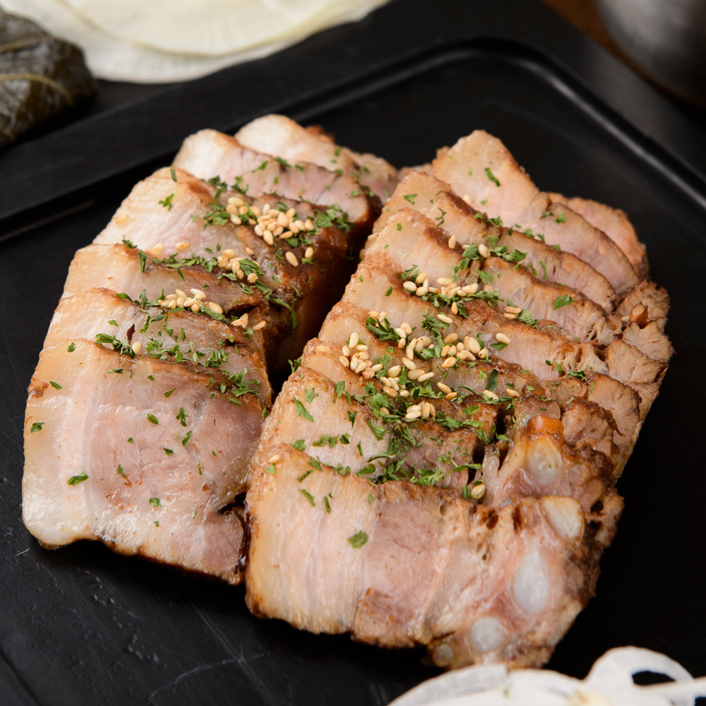 삼겹살 3kg 4kg 냉동 수입산 두께선택 구이용 돼지고기 대패 통 : 미트윈