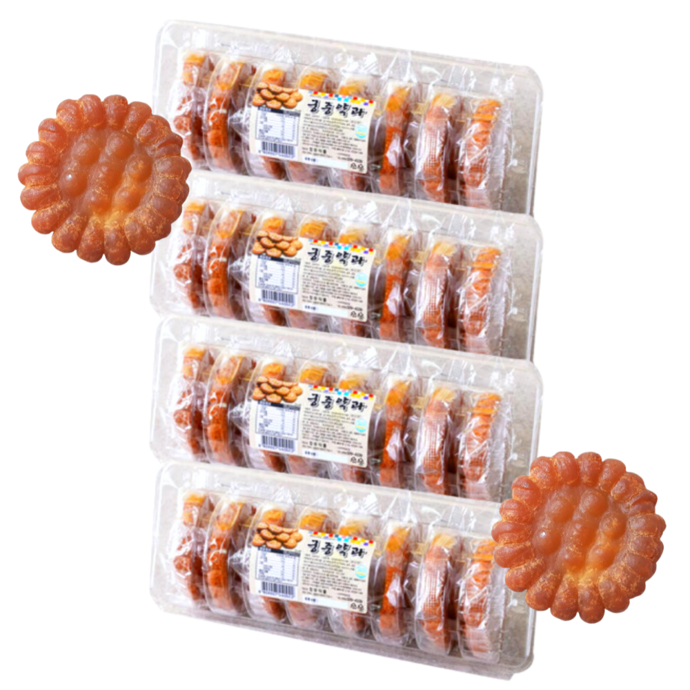 궁중약과 300g x 4개 맛있는 미니 쫀득한 약과 개별포장 정우식품 : 믿고먹고